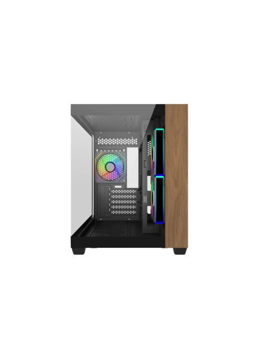 Cooler Master Elite 481 Wood Tempered Glass Black