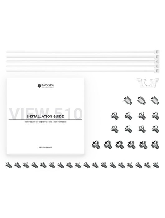 ID-COOLING VIEW 510 WH Tempered Glass White