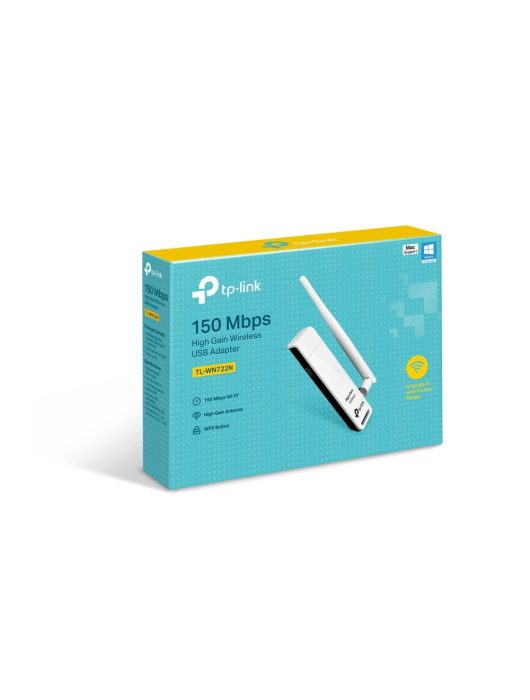 TP-Link TL-WN722N 150Mbps High Gain Wireless USB Adapter  + antenna