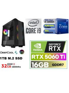   Gamer PC: Intel Core i9 12900KF  16 magos CPU+ Nvidia RTX 5060Ti 16GB VGA+ 32GB DDR5 RAM