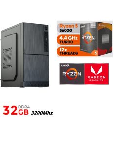   Prémium Office PC:  AMD Ryzen 5 5600G 6 magos CPU+32GB DDR4 RAM+500GB SSD