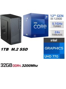   Prémium Office PC Intel Core i9  16magos CPU+32GB DDR4 RAM+1TB SSD