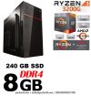 Asztali PC: AMD Ryzen 2200G 4 magos max. 3.7 Ghz CPU+120GB SSD+4GB DDR4 RAM Asztali PC: AMD Ryzen 2200G 4 magos max. 3.7 Ghz CPU+120GB SSD+4GB DDR4 RAM