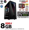 Gamer PC: AMD Ryzen 1300X 3.7 Ghz 4 magos CPU+ Nvidia GTX 1050Ti 4GB VGA+ 8GB DDR4 RAM Gamer PC: AMD Ryzen 1300X 3.7 Ghz 4 magos CPU+ Nvidia GTX 1050Ti 4GB VGA+ 8GB DDR4 RAM