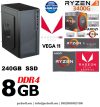 Premium PC: AMD Ryzen 5 2400G max. 3.9 Ghz 4 magos CPU+ 240 GB SSD+8GB DDR4 RAM Premium PC: AMD Ryzen 5 2400G max. 3.9 Ghz 4 magos CPU+ 240 GB SSD+8GB DDR4 RAM